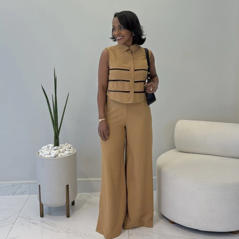 Conjunto Brenda Bege - comprar online