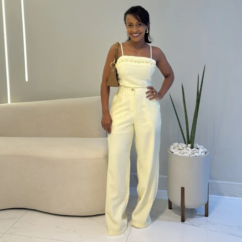 Conjunto Amarelo Clarisse - comprar online