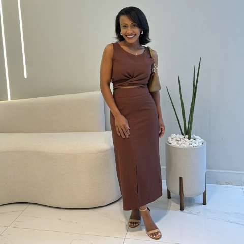 Conjunto Catalina Marrom - comprar online