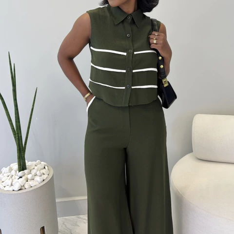 Conjunto Brenda Verde Musgo - comprar online