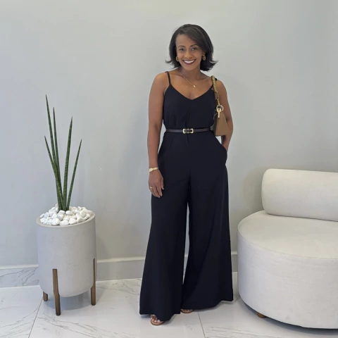 Macacão Helena Preto - comprar online