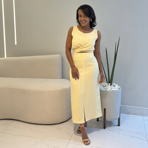 Conjunto Catalina Amarelo - comprar online