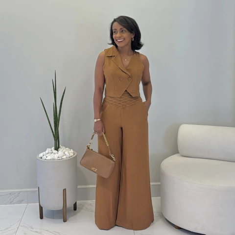 Conjunto Laura Marrom - comprar online