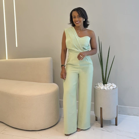 Macacão Rose Verde - comprar online