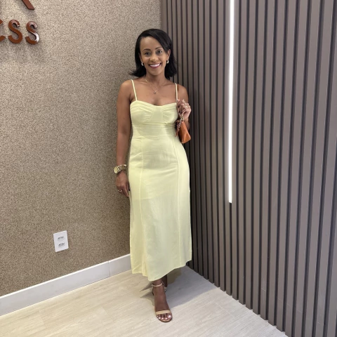 Vestido Raissa Amarelo