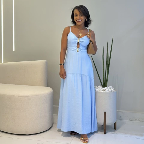 Vestido Sofia Azul Bebe - comprar online