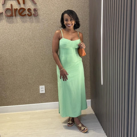 Vestido Raissa Verde claro