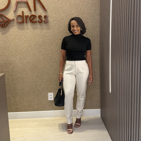 Calça Zara Creme - comprar online