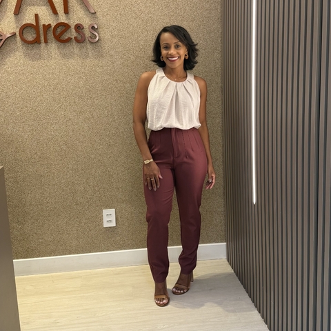 Calça Zara Marsala - comprar online
