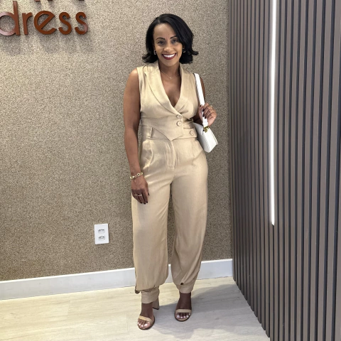 Macacão Samya Marrom