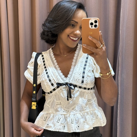 Blusa Janye Off white - comprar online