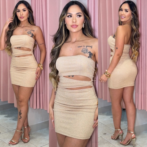 Vestido Gaia Lurex Groovy Forever