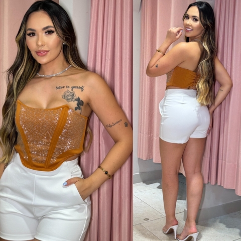 Cropped Diamante