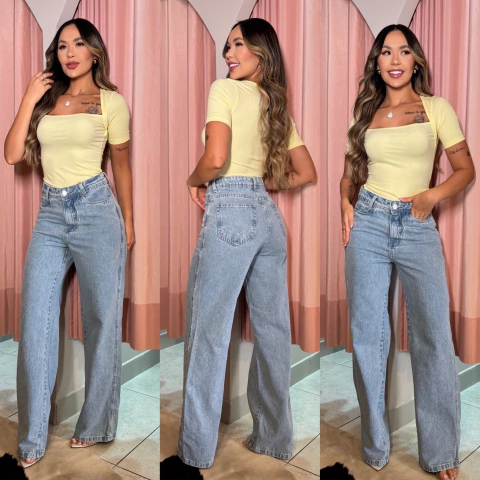 Calça Jeans Wide Leg - comprar online