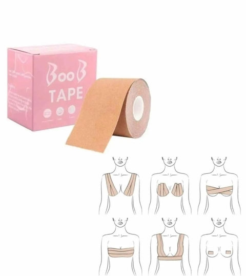 Sutiã Adesivo em Fita Boob Tape Push Up Nude