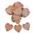 50 Corazones 3 Perforaciones Fibrofacil 5cm Mdf Souvenirs