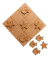 10 Tateti 8x8 Pez Estrella De Mar Fibrofacil Mdf Souvenir