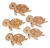 20 Tortugas 5cm Fibrofacil Mdf 3mm