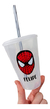 30 Vasos Hombre Araña Plasticos Transparentes Sorbete 400cc