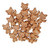 40 Animales Del Bosque Zorro Fibrofacil Mdf Souvenirs 5cm en internet