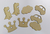 Imagen de 30 Figuras 4cm Formas Fibrofacil Corona Dino Auto Nube Mdf