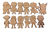 30 Superheroes Mini 5cm Fibrofacil Mdf Personajes - comprar online