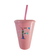 10 Vasos Plastico Rosa Nombre Sorbete 420cc Souvenir