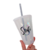 42 Vasos Plastico Transparente Nombre Negro 400cc Souvenir