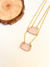 Imagem do COLAR ESCAPULARIO SLICE QUARTZO ROSA