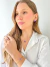 CONJUNTO COLAR E BRINCO FOLHEADO A OURO LÚMEN AMETISTA - loja online