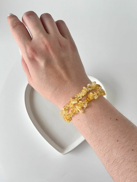 PULSEIRA DE CASCALHO CITRINO