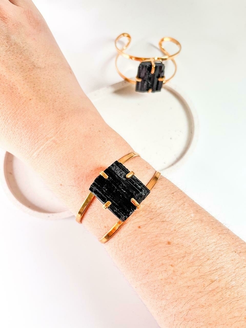 BRACELETE LUXO TURMALINA NEGRA