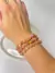 PULSEIRA DE CASCALHO PEDRA DA LUA PÊSSEGO