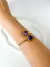 BRACELETE BANHADO A OURO DUO DRUSA DE AMETISTA - Amadre Cristais | semijoias com pedras naturais
