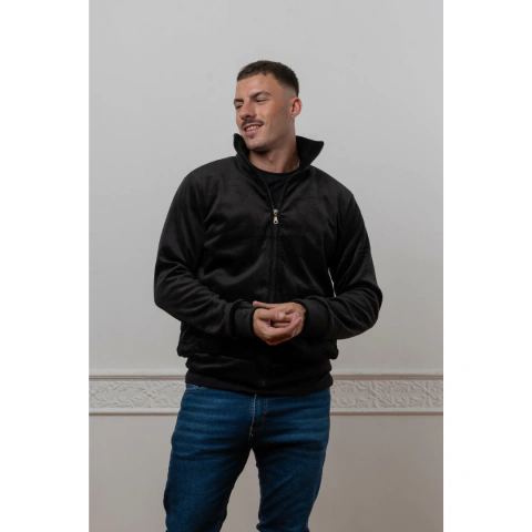 Campera Corderoy con Corderito -Negro-