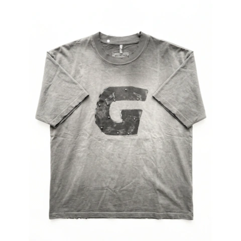 Remera Oversize Lavada -Gris Perla-