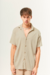 Camisa M/C Lino Malinas -Vison-