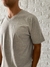 Remera Vitter Lisa cuello V Gris - MUTE
