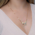 Colar Semijoia Gravatinha Borboleta Zircônias Colors Dourado - comprar online
