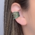 Piercing Semijoia Zircônias Verde Esmeralda Dourado - comprar online