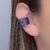 Piercing Semijoia Zircônias Azul Safira Dourado - comprar online