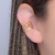 Piercing Semijoia Zircônias Colors Dourado - comprar online