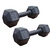 Mancuerna Plastica Hexagonal 2kg Mir Fitness Pesa Por Par en internet