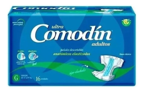 Comodin Anatómicos Elastizados Talle G X 16 Pañales