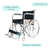 Silla De Ruedas Acero Desmontable Plegable Reforzada 46 Cm - comprar online