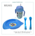 Combo Minnie Mickey Bebe Plato Tutor Cubierto Vaso Pajita en internet