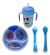 Imagen de Combo Minnie Mickey Bebe Plato Termico Cubierto Vaso Pajita