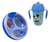 Set Combo Bebe Plato Termico Antideslizante Vaso Pico Rigido