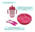 Combo Bebe Plato Termico Antideslizante Cubierto Vaso Pico