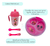 Combo Minnie Mickey Bebe Plato Termico Cubierto Vaso Natelle